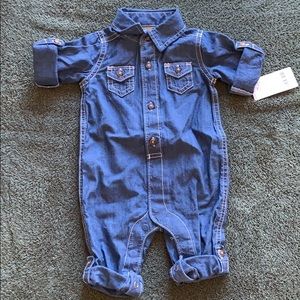 Carters baby boys Chambray Romper